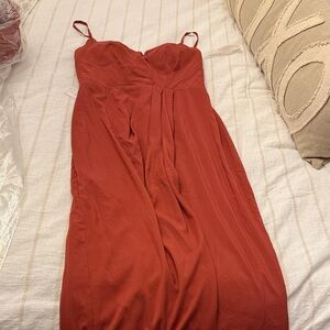 Azazie terracotta Dress size 6 nwt